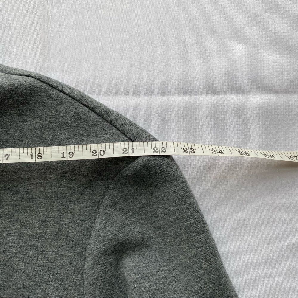 Varley Heathered Cloud Earl Boxy Moto Comfy Sweatshirt Bomber Jacket Size Medium - Picture 14 of 16